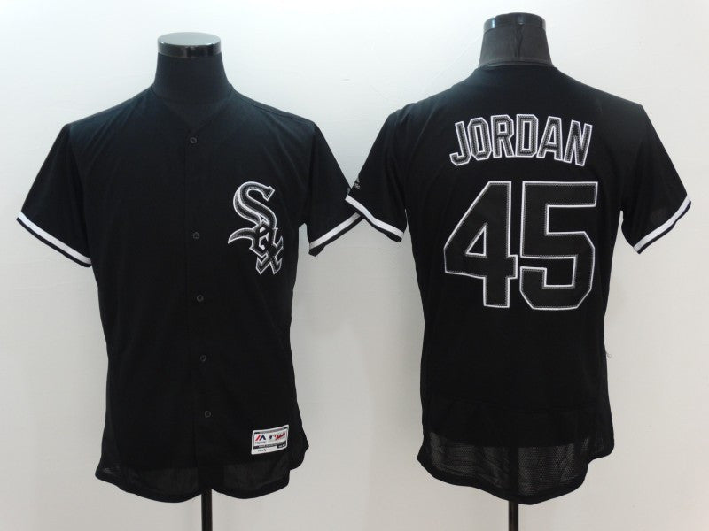 Michael Jordan Chicago White Sox black Fashion jersey