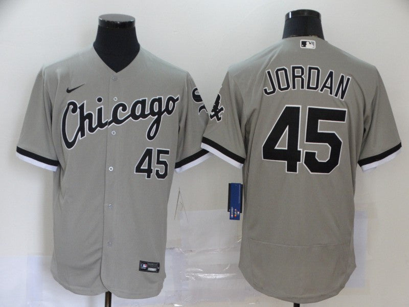 Michael Jordan Chicago White Sox gray jersey