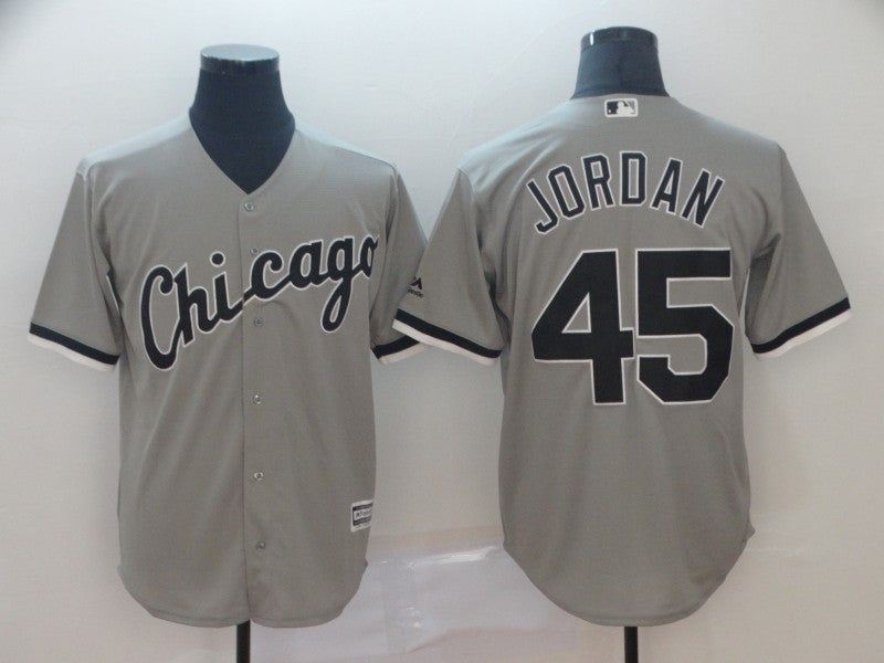 Michael Jordan Chicago White Sox gray jersey