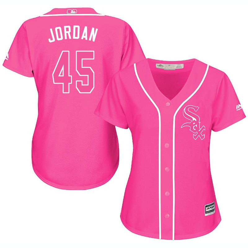 Michael Jordan Chicago White Sox pink jersey