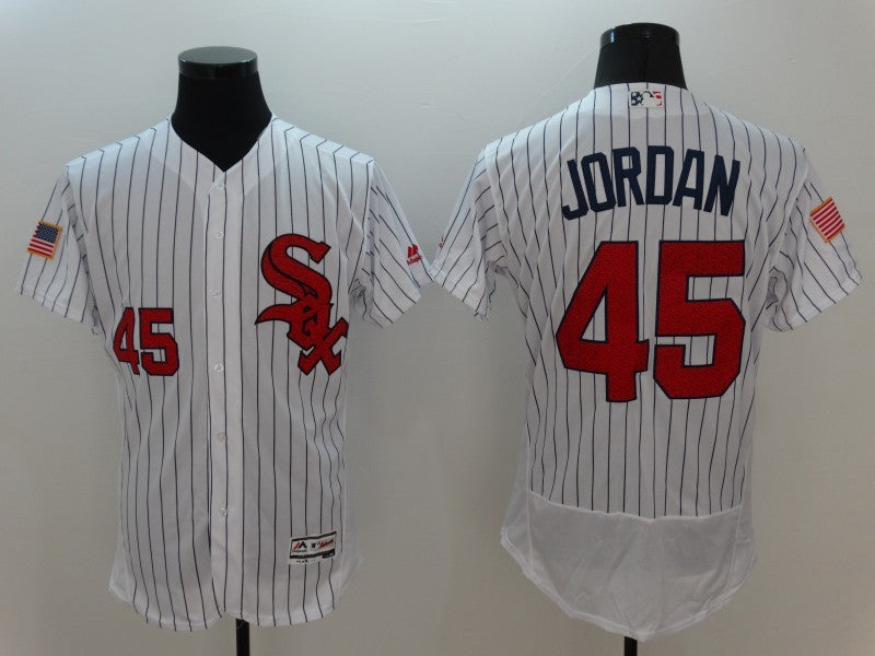 Michael Jordan Chicago White Sox white Fashion jersey