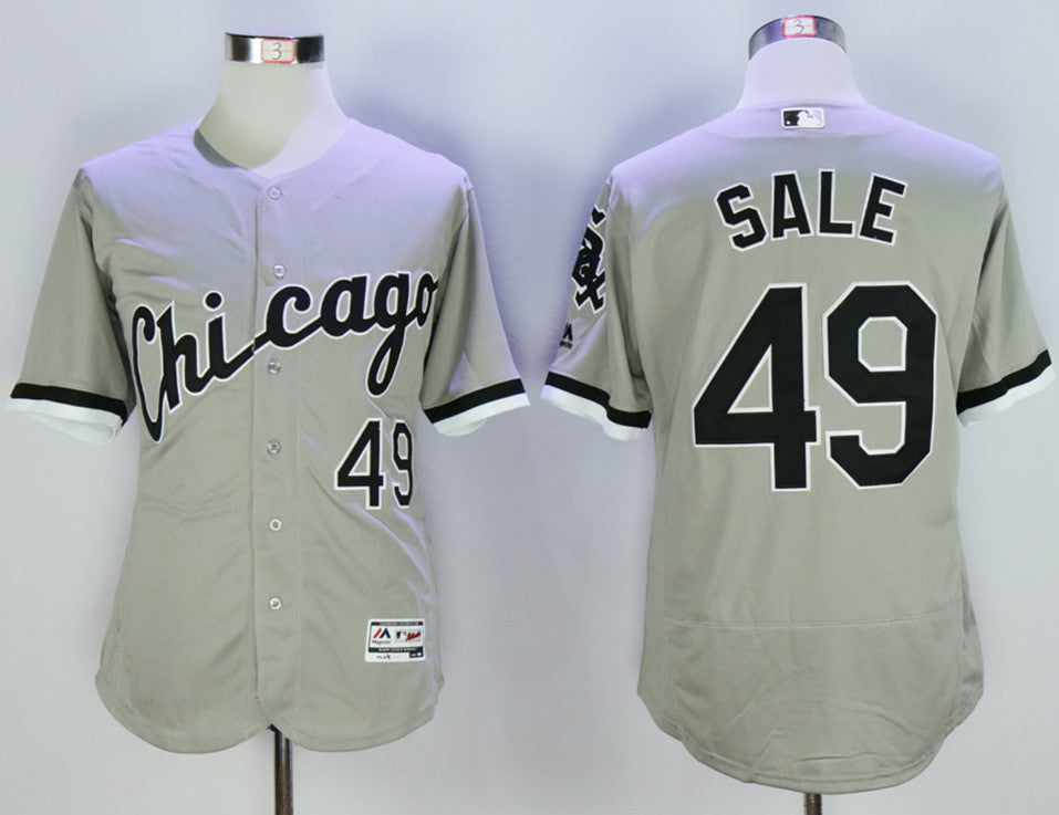 Chris Sale Chicago White Sox grey jersey