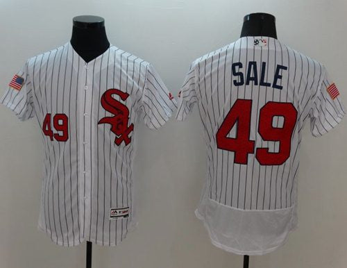 Chris Sale Chicago White Sox white Fashion jersey