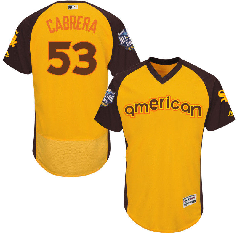 Melky Cabrera Chicago White Sox yellow All-Star jersey