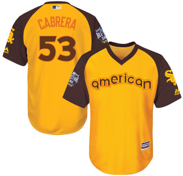 Melky Cabrera Chicago White Sox yellow All-Star jersey