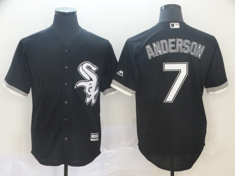 Tim Anderson Chicago White Sox black jersey