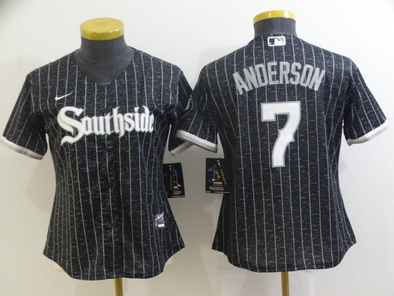 Tim Anderson Chicago White Sox black City Connect jersey