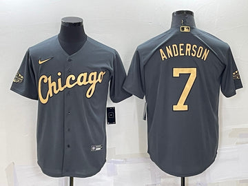 Tim Anderson Chicago White Sox charcoal All-Star jersey