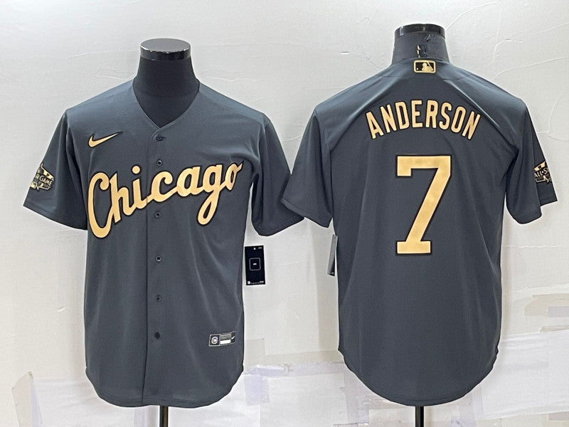 Tim Anderson Chicago White Sox charcoal All-Star jersey