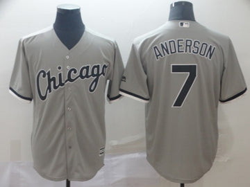 Tim Anderson Chicago White Sox gray jersey