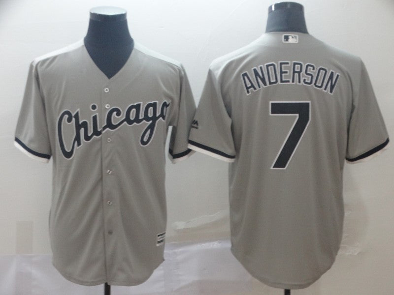 Tim Anderson Chicago White Sox gray jersey