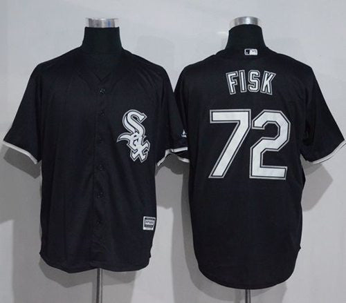 Carlton Fisk Chicago White Sox black jersey