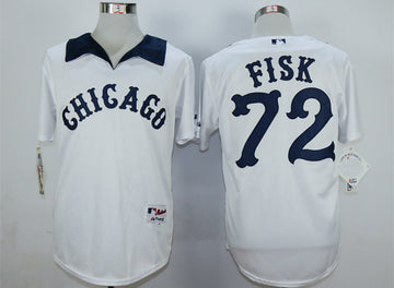 Carlton Fisk Chicago White Sox white jersey