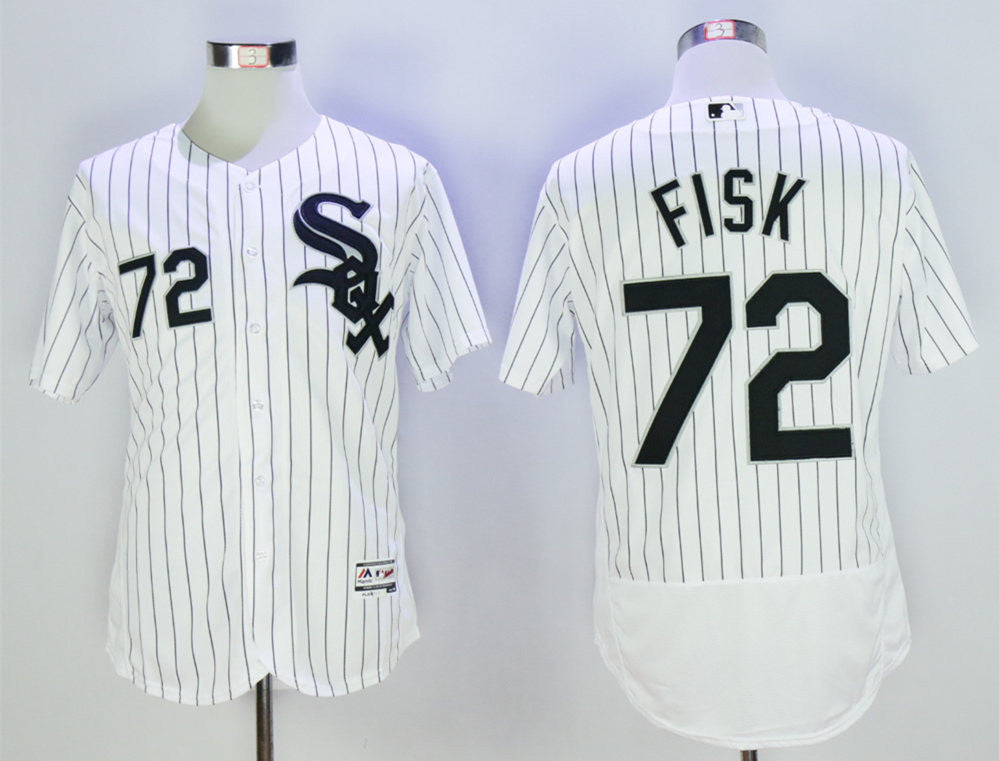 Carlton Fisk Chicago White Sox white jersey
