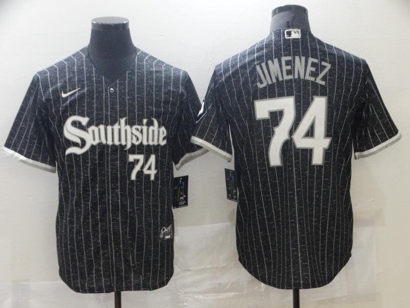 Eloy Jimenez Chicago White Sox black City Connect jersey