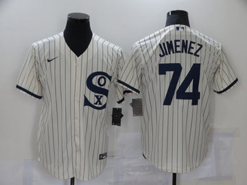 Eloy Jimenez Chicago White Sox cream jersey