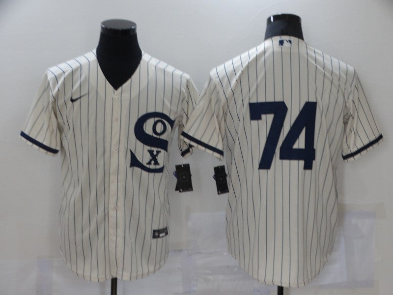 Eloy Jimenez Chicago White Sox cream jersey
