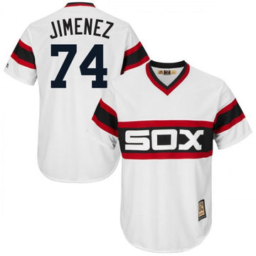 Eloy Jimenez Chicago White Sox white Cooperstown jersey