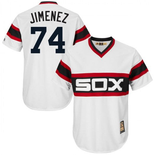 Eloy Jimenez Chicago White Sox white Cooperstown jersey