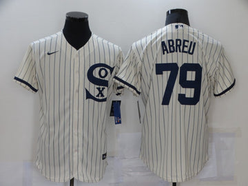Jose Abreu Chicago White Sox cream jersey