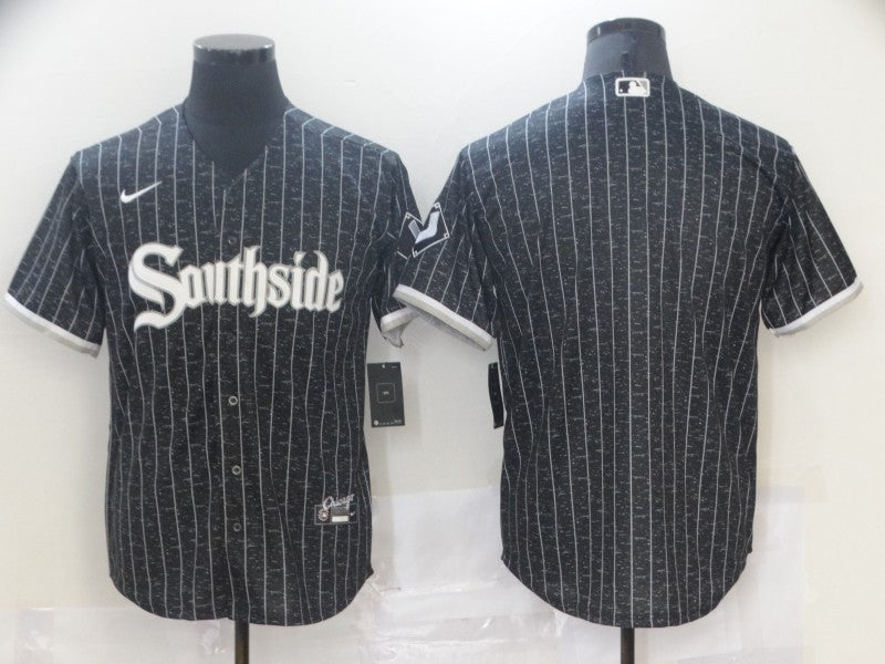 Custom Chicago White Sox black City Connect jersey