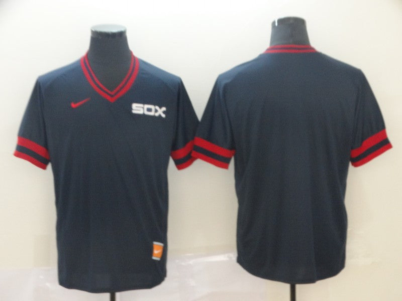 Custom Chicago White Sox navy Throwback jersey