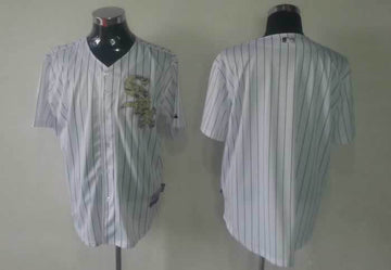 Blank Pinstripe Chicago White Sox camo Camo jersey