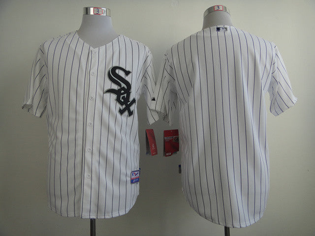 Blank White Chicago White Sox black jersey