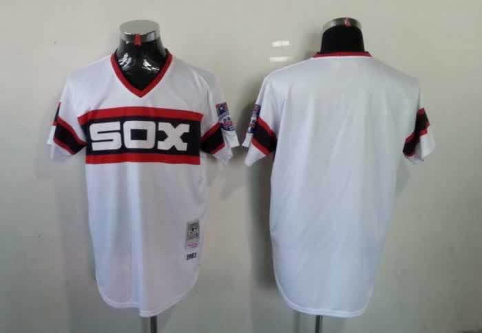 Custom Chicago White Sox white Throwback jersey