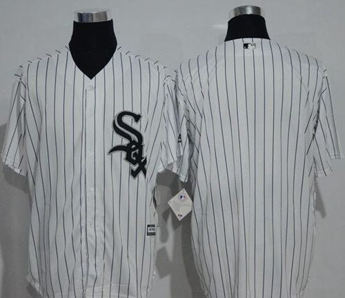 Blank White Chicago White Sox black jersey