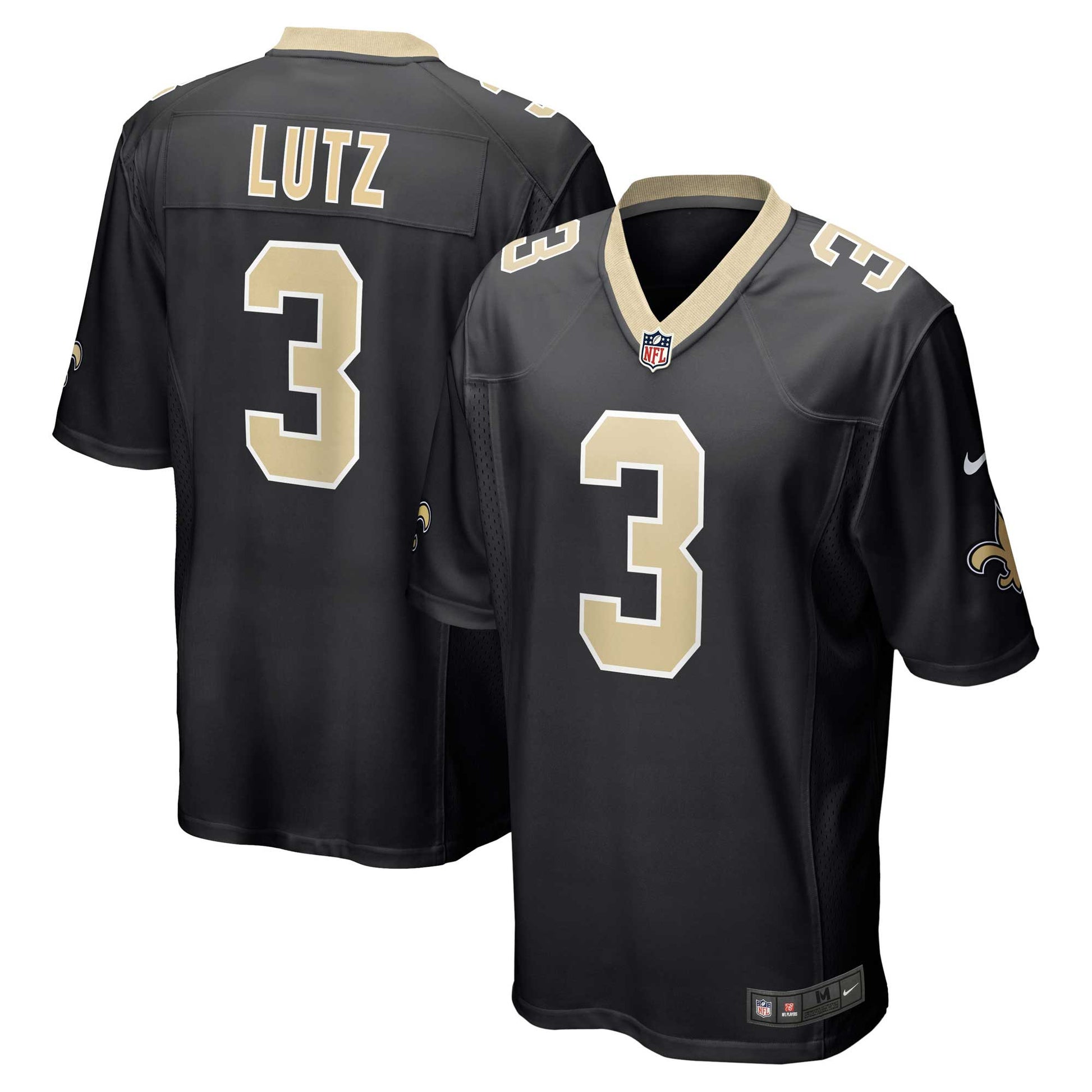 Wil Lutz New Orleans Saints black jersey