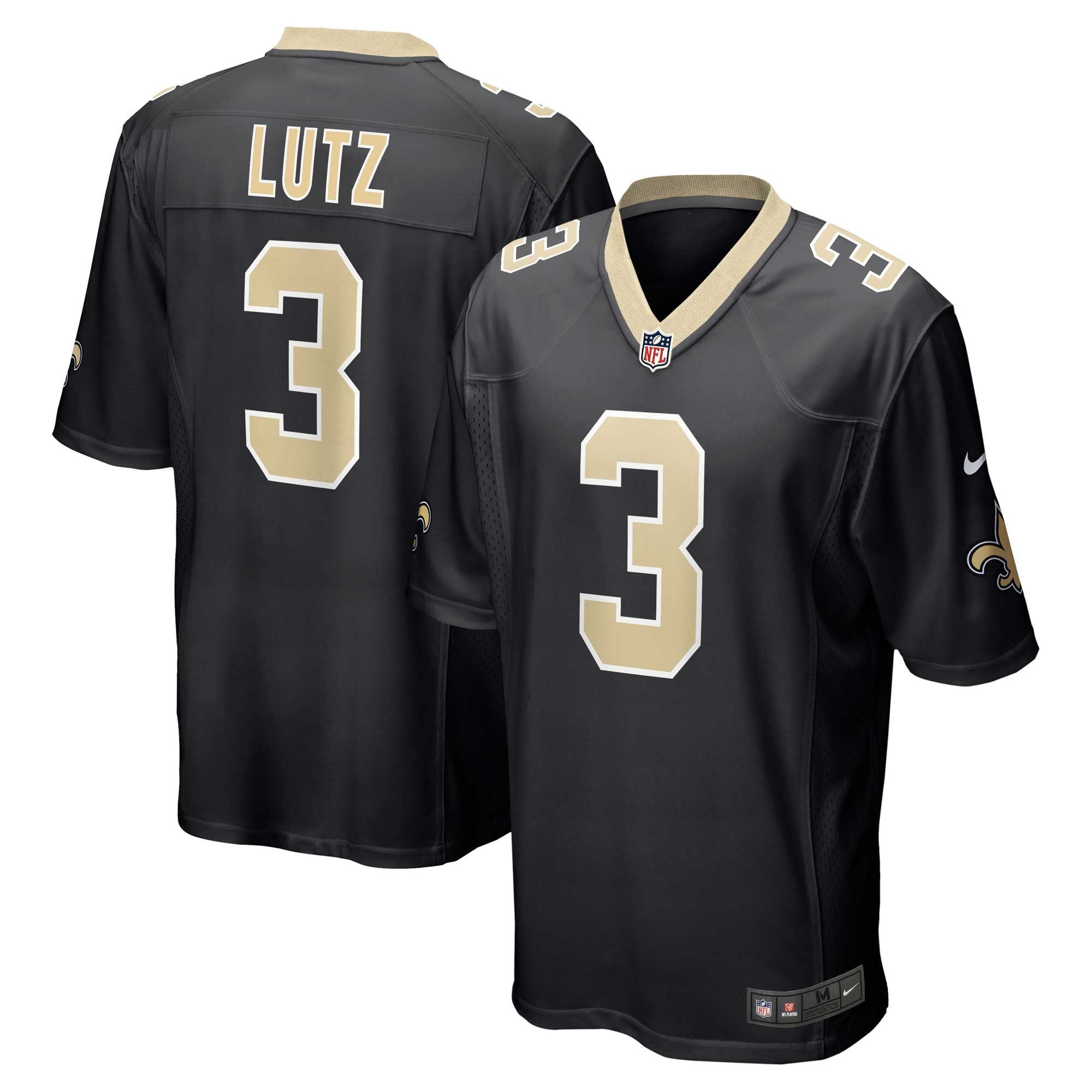 Wil Lutz New Orleans Saints black jersey