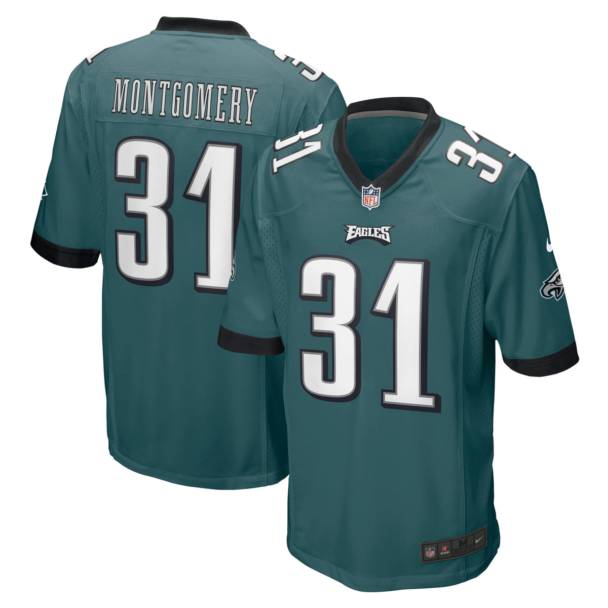 Wilbert Montgomery Philadelphia Eagles green jersey