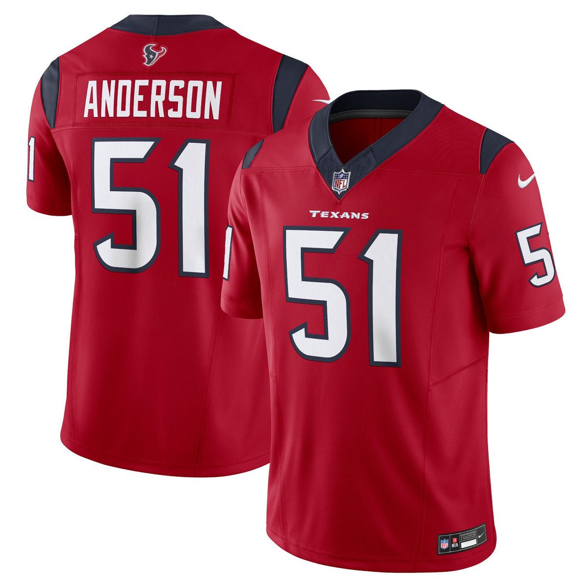 Will Anderson Jr Houston Texans red Vapor jersey