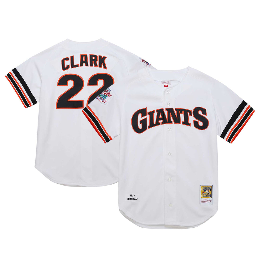 Will Clark San Francisco Giants white Cooperstown jersey