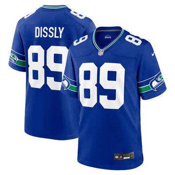 Will Dissly Seattle Seahawks royal Throwback jersey