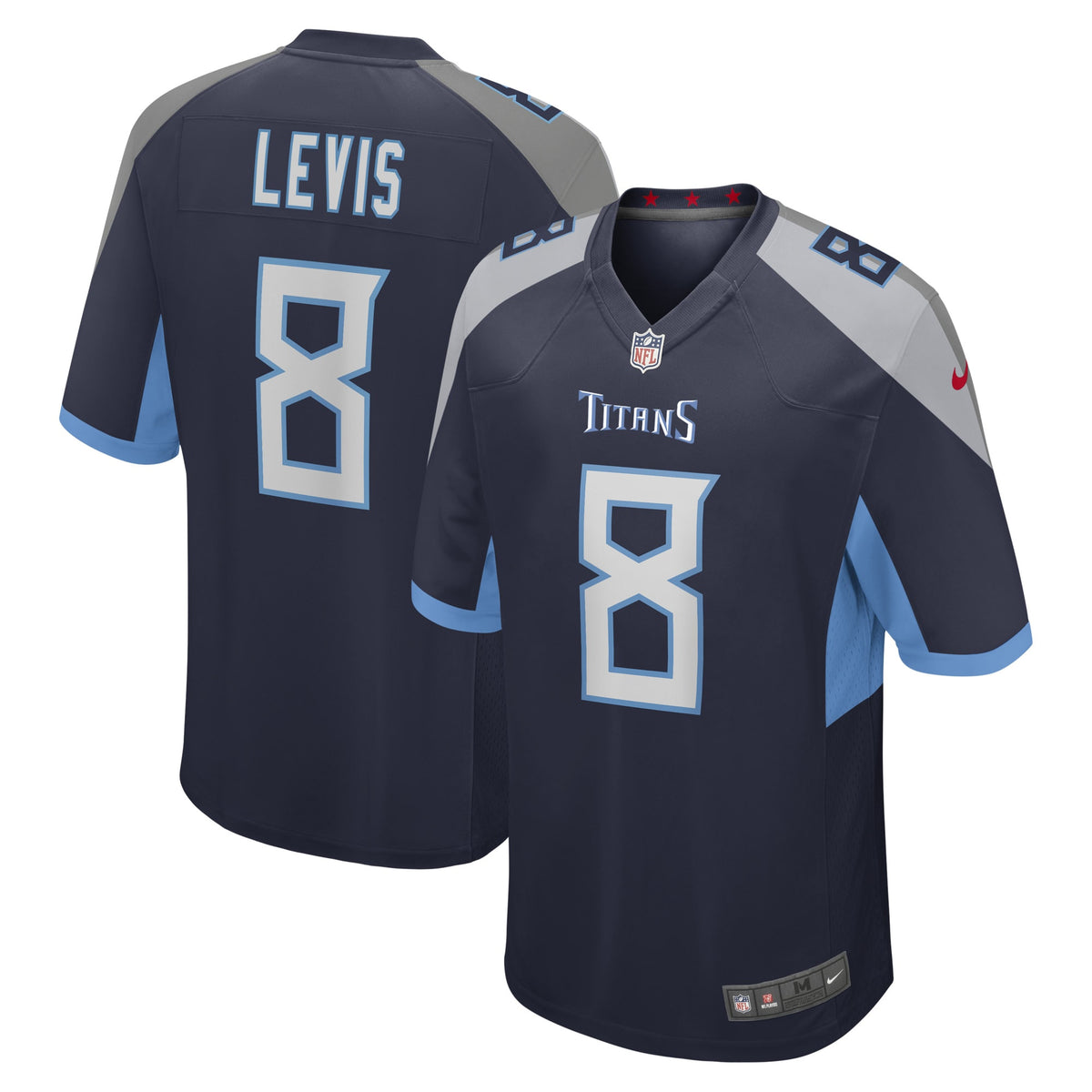 Will Levis Tennessee Titans navy jersey