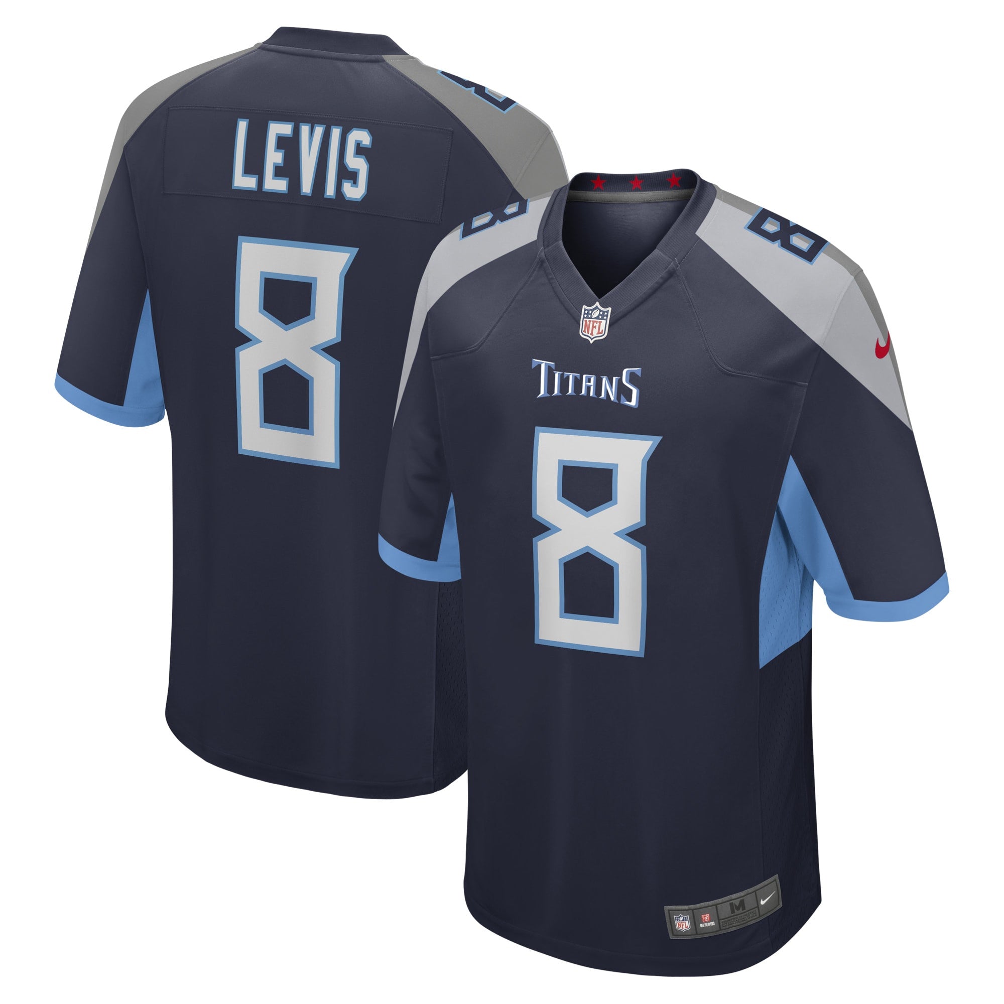 Will Levis Tennessee Titans navy jersey