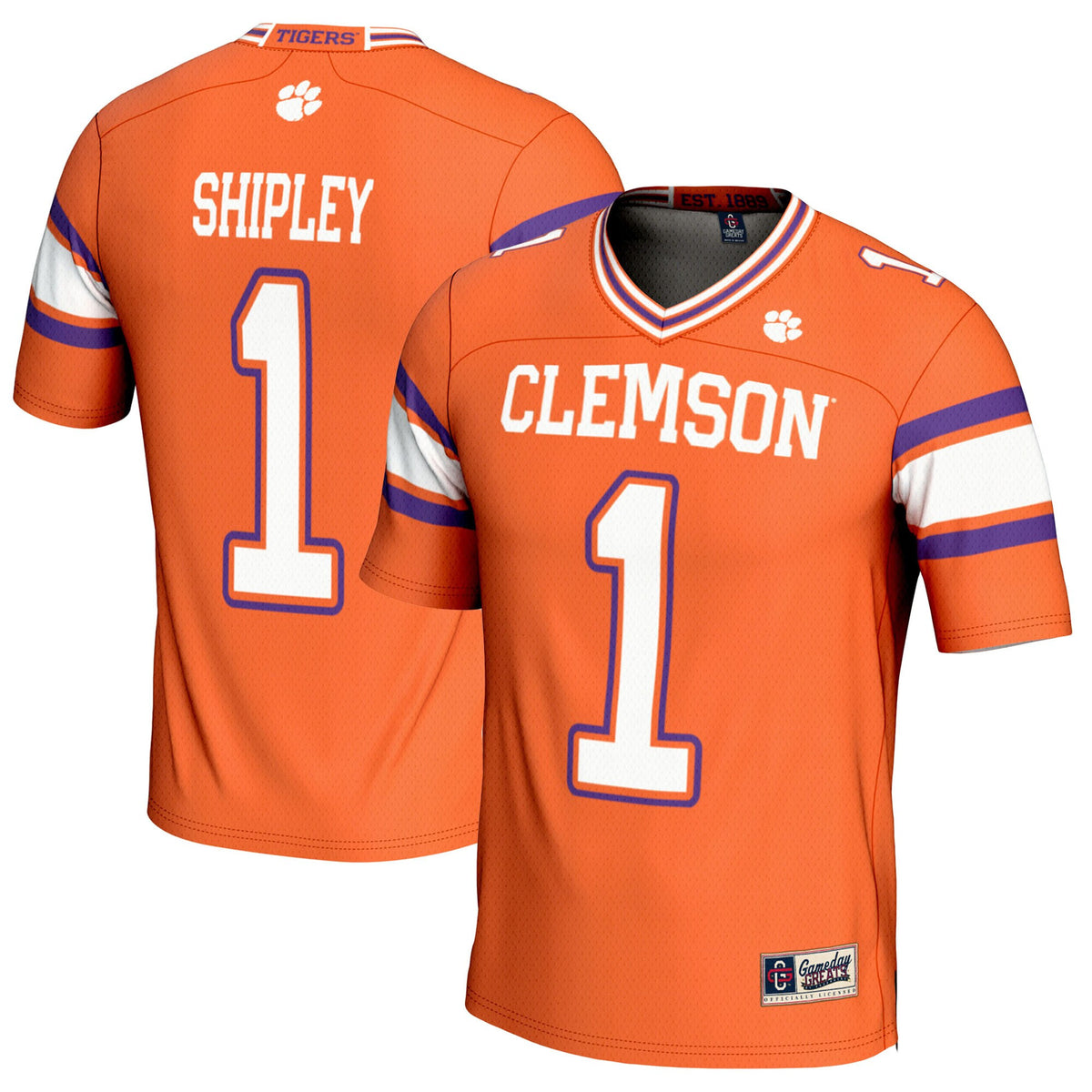 Will Shipley Clemson Tigers orange jersey