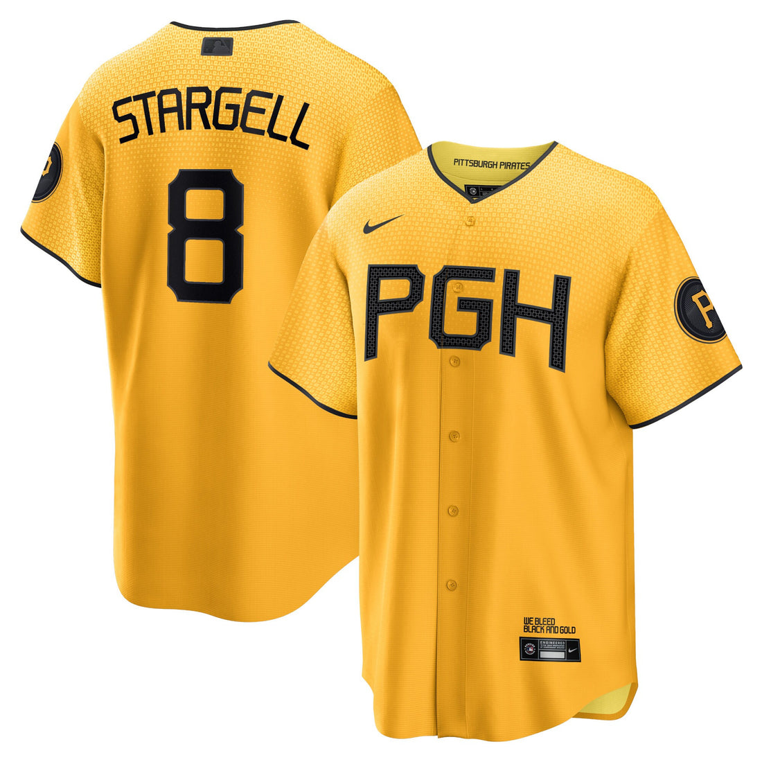 Stargell Pittsburgh Pittsburgh Pirates gold City Connect jersey
