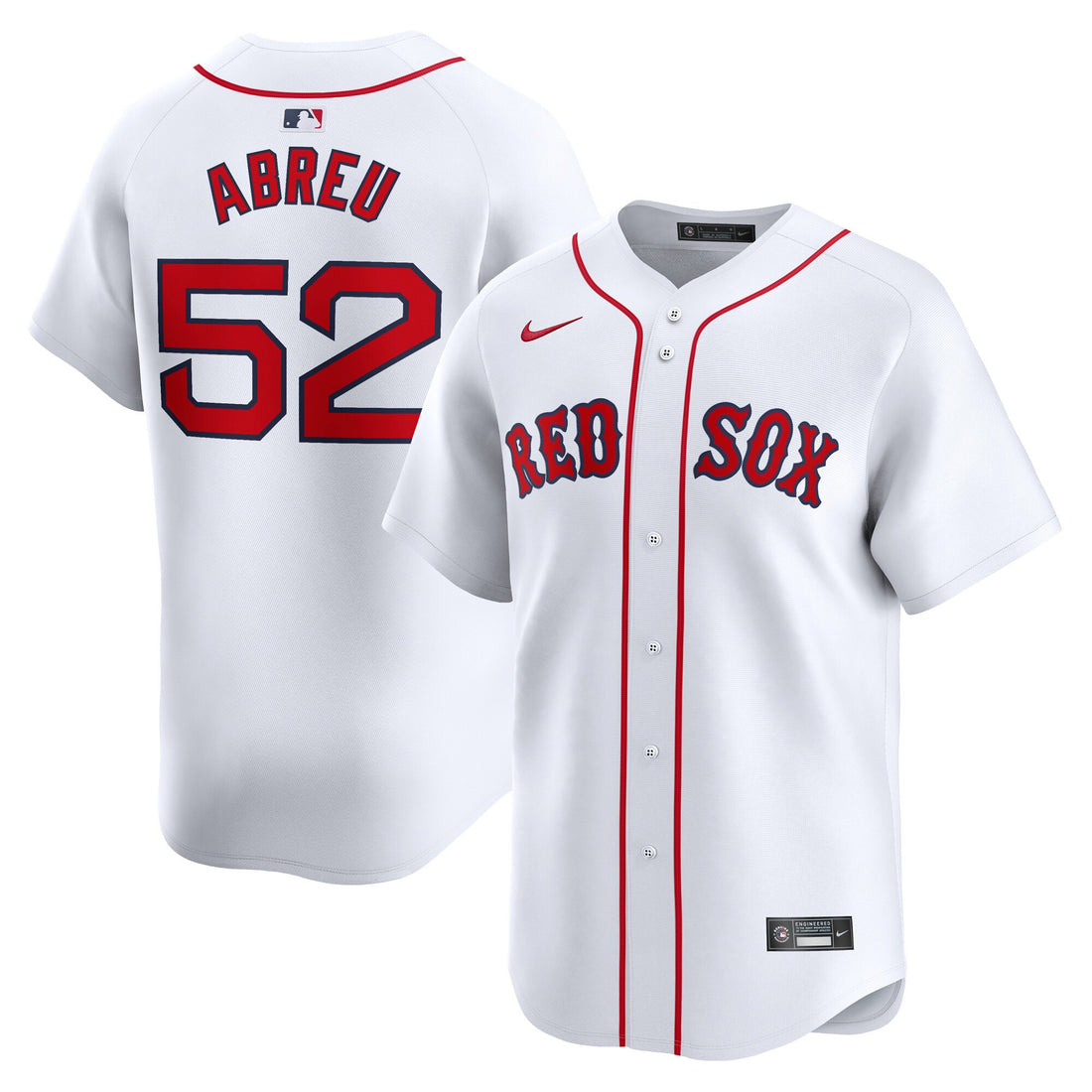 Wilyer Abreu Boston Red Sox white Limited jersey