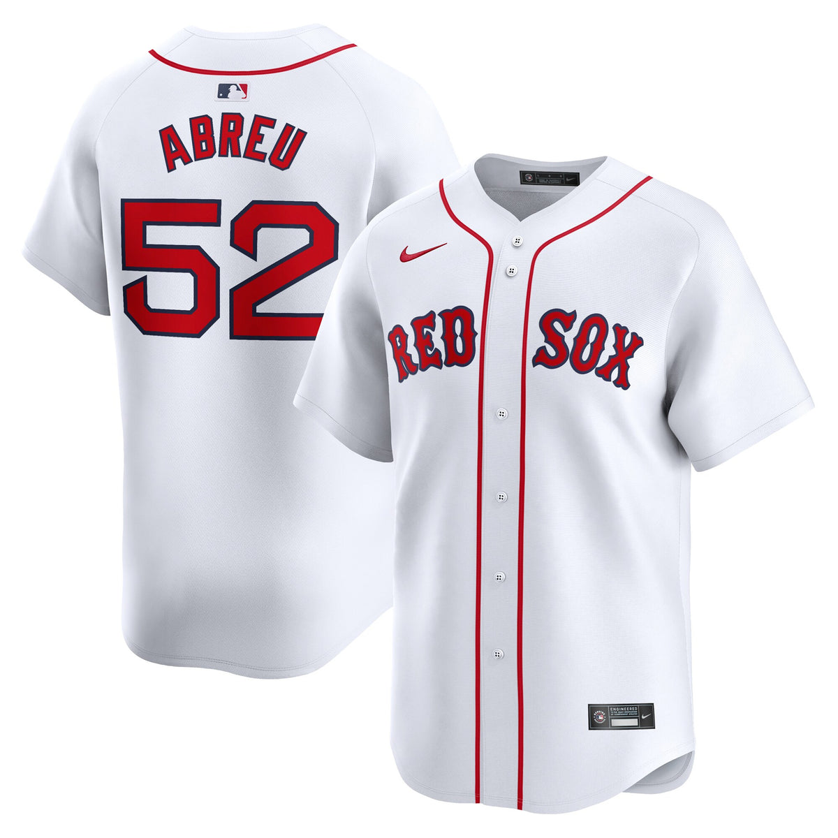 Wilyer Abreu Boston Red Sox white Limited jersey