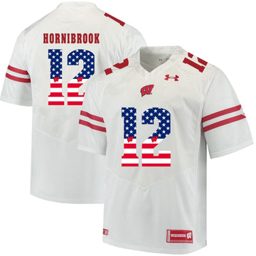 Alex Hornibrook Wisconsin Badgers white jersey