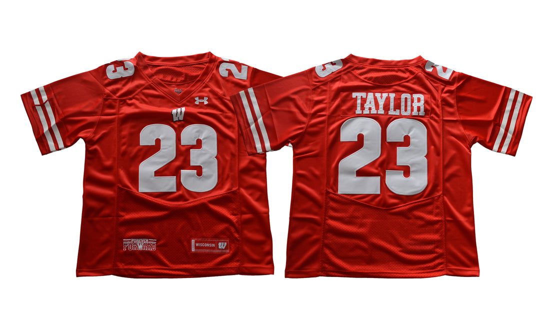 Jonathan Taylor Wisconsin Badgers red jersey