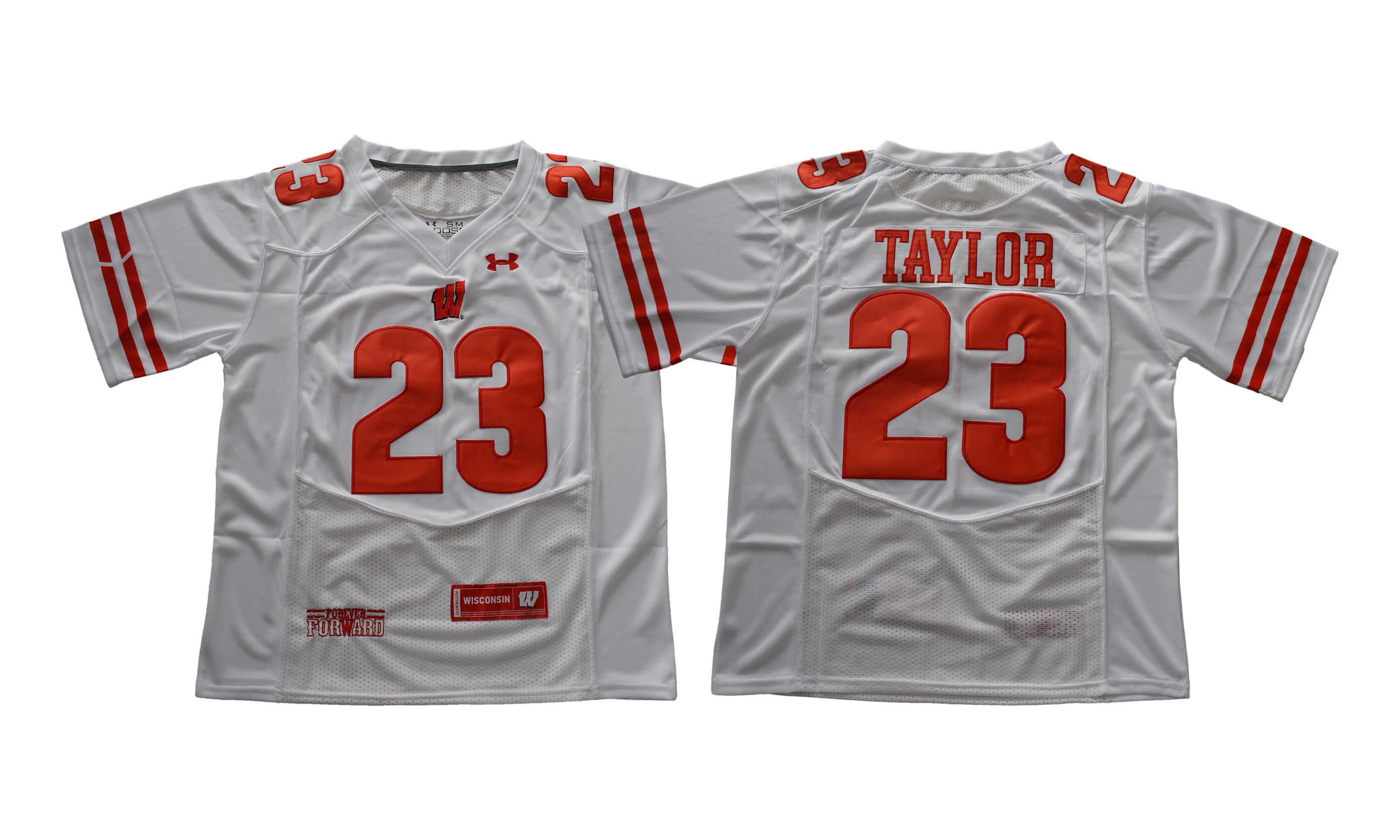 Jonathan Taylor Wisconsin Badgers white jersey