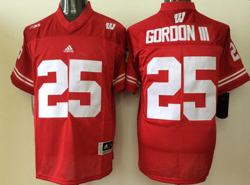 Melvin Gordon III Wisconsin Badgers red jersey