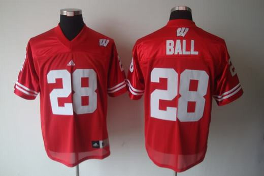 Ball Wisconsin Badgers red jersey