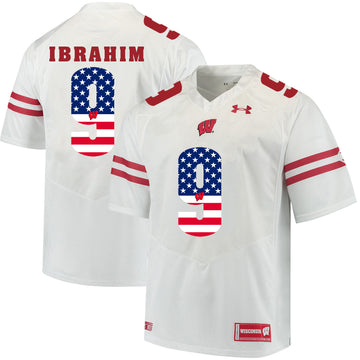 Rachid Ibrahim Wisconsin Badgers white jersey