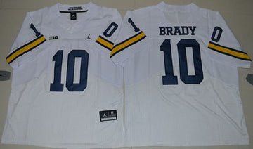 Tom Brady Michigan Wolverines white Elite jersey