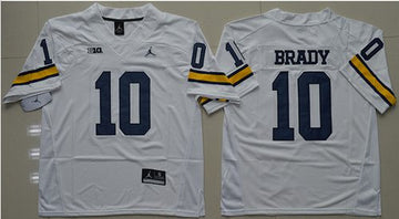 Tom Brady Michigan Wolverines white jersey